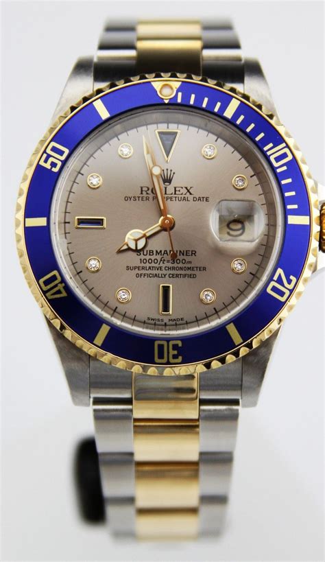 rolex submariner silver blue